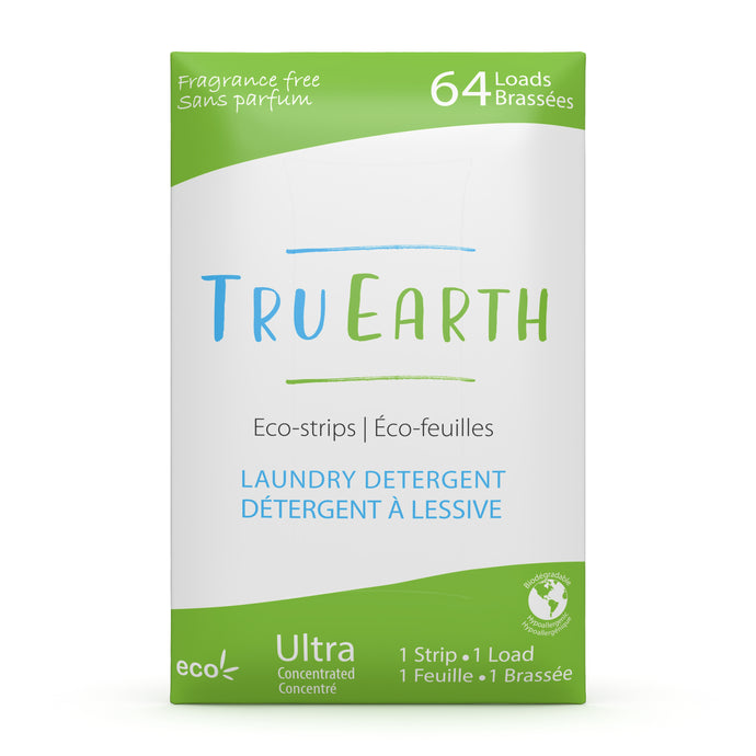 Eco-strip Laundry Detergent - Fragrance Free - 64 Loads (24 Unit Master Carton)